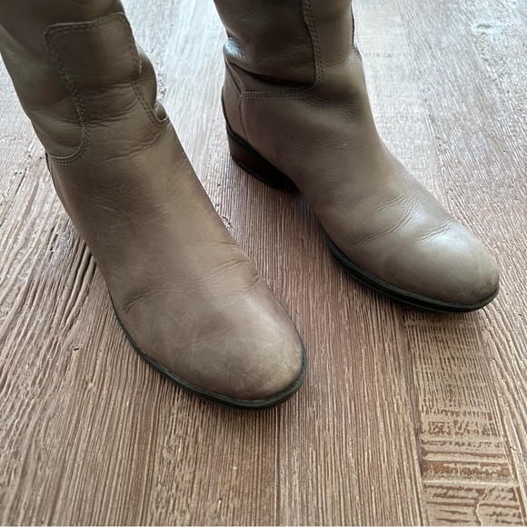 Sam Edelman Penny Leather Riding Boot Grey Size 6.5 - Picture 5 of 9